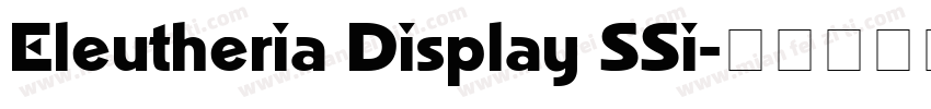 Eleutheria Display SSi字体转换